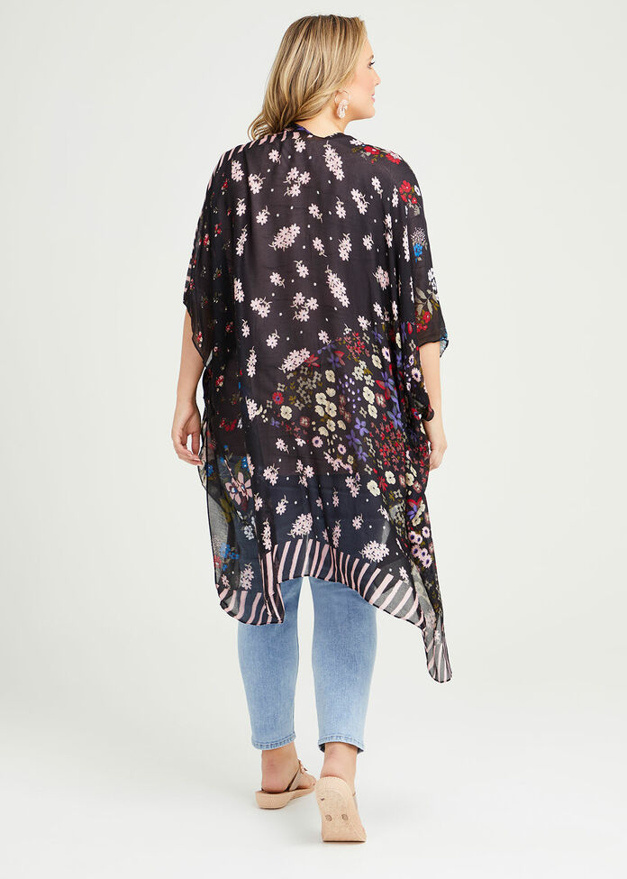 Ditsy Floral Cape, , hi-res