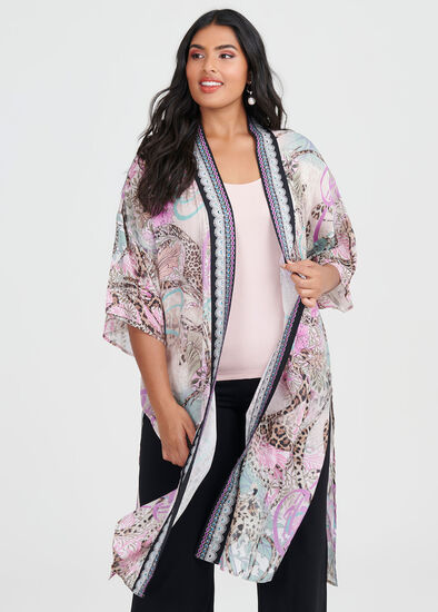 Plus Size Mystique Wild Viscose Kimono