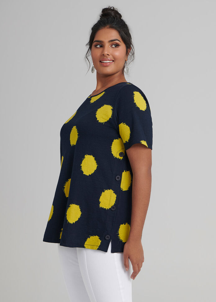 Circles Short Sleeve Top, , hi-res