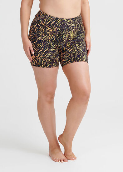 Plus Size Sunset Hues Swim Short