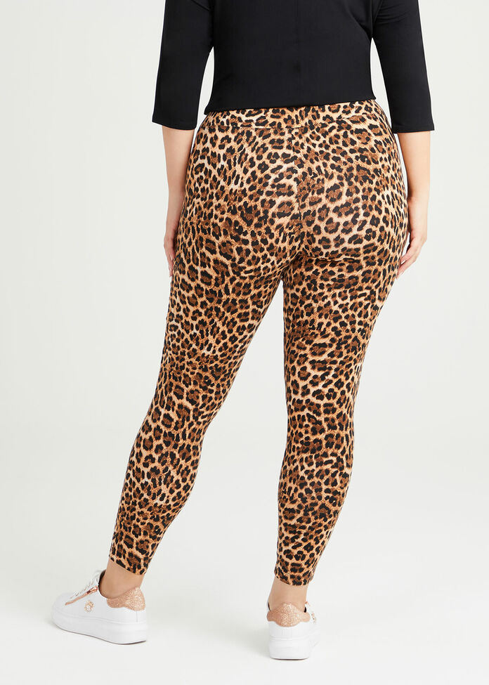 Organic Leopard Leggings, , hi-res