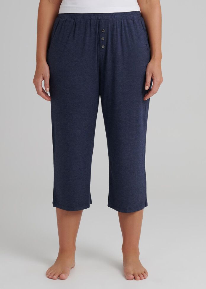 Lounge Bamboo Crop Pant, , hi-res