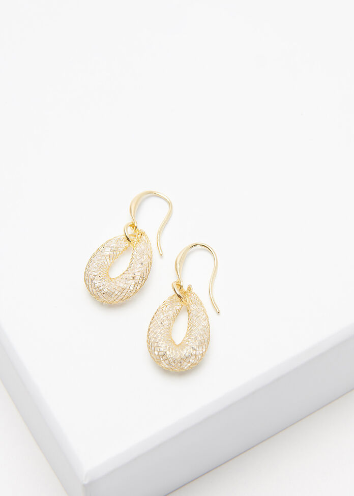 Crystal Loop Earrings, , hi-res