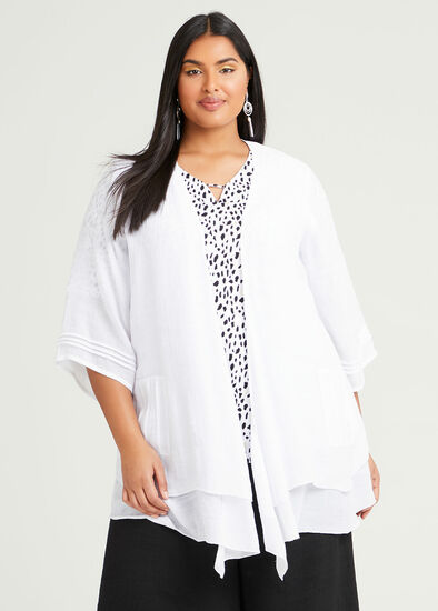 Plus Size Escapade Layered Cover Up