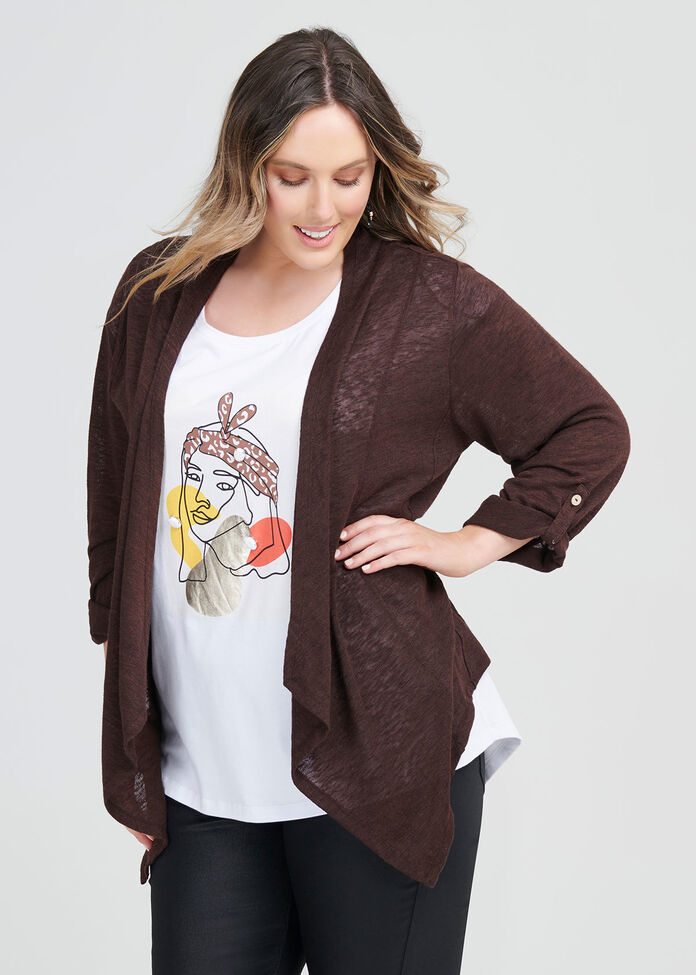 Desert Slub Cardi, , hi-res