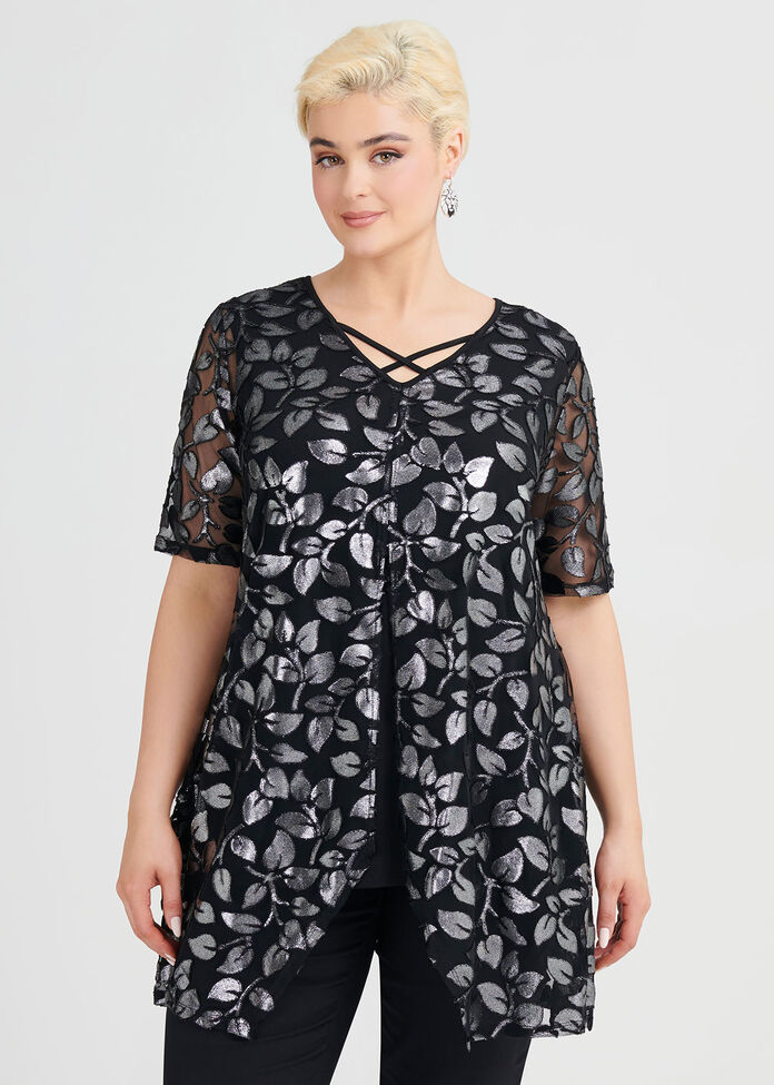 Jazzy Short Sleeve Tunic, , hi-res