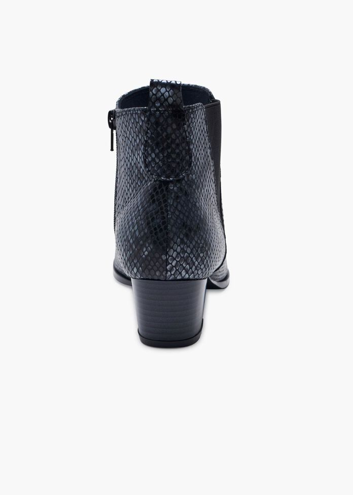 Lila Leather Snake Boot, , hi-res