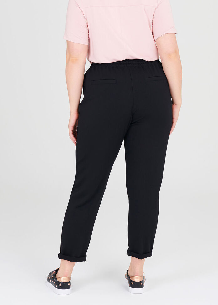 Bamboo Ponte Zips Jogger, , hi-res