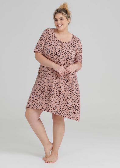 Plus Size Organic Spots Nightie