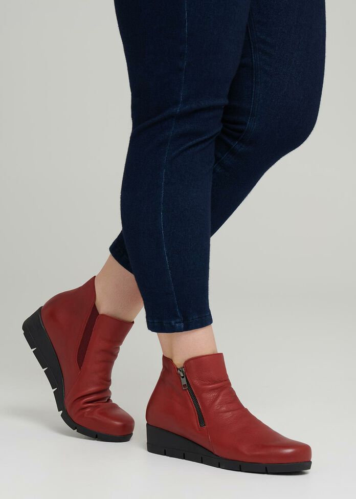 Emilia Ruched Ankle Boot, , hi-res