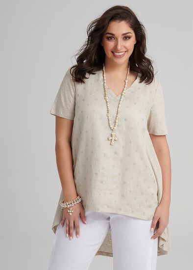 Plus Size Linen Sebou Top