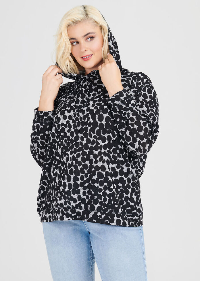 Cosy Spot Hoodie Top, , hi-res