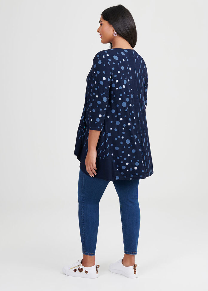 Bamboo Dash & Dot Cardigan, , hi-res