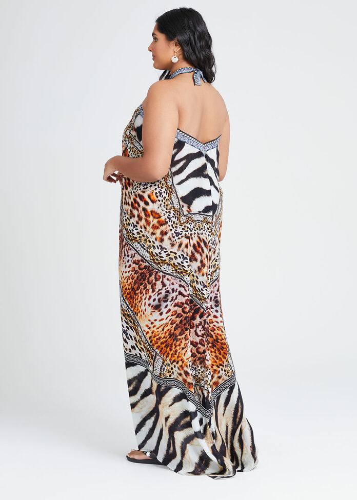 Wild Side Viscose Dress, , hi-res