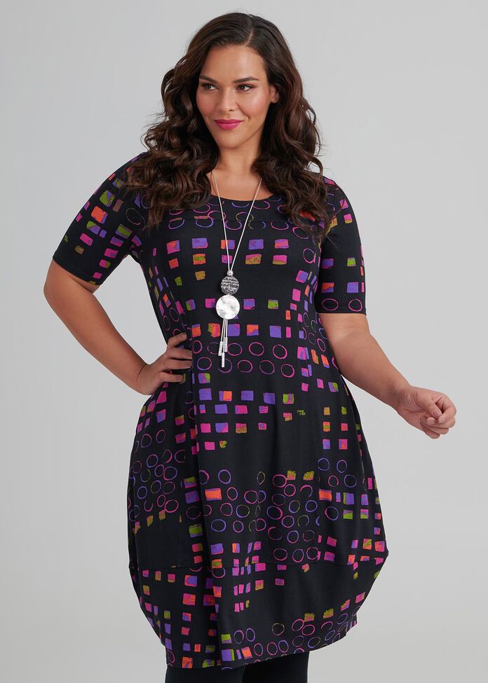 Quatro Short Sleeve Dress, , hi-res