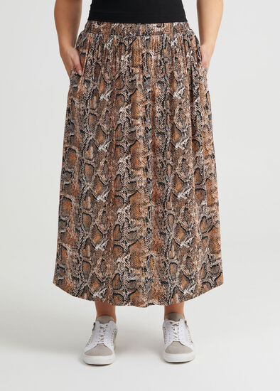 Plus Size Python Skirt