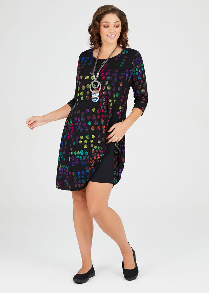 Spot On Jacquard Dress, , hi-res