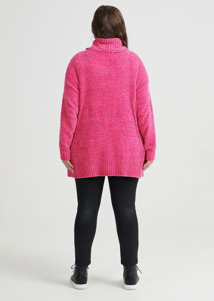 Cable Turtle Neck Jumper, , hi-res