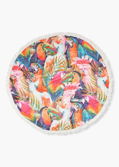 Birds Circle Beach Towel