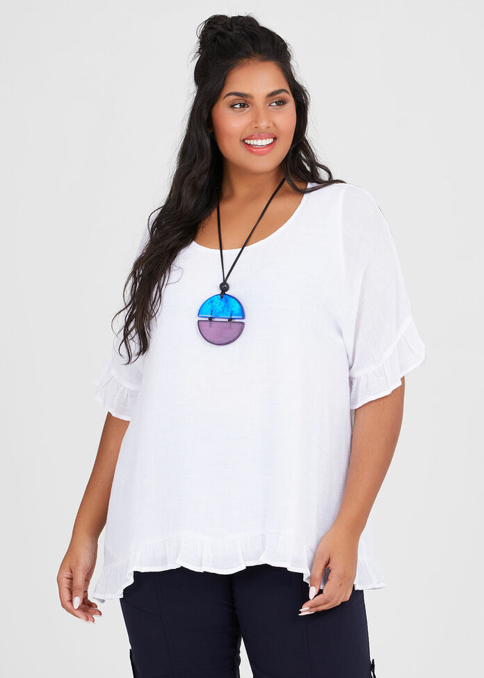 Voyage Frilly Top, , hi-res