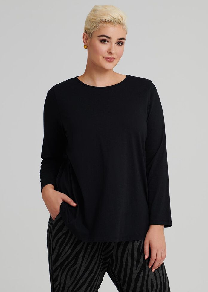 Easy Wear Ls Top, , hi-res