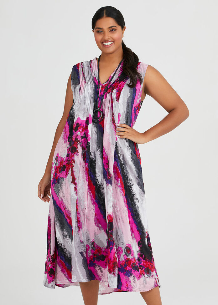 Calypso Maxi Viscose Dress, , hi-res