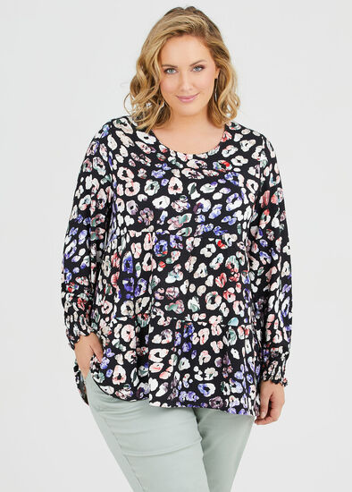 Plus Size Bamboo Watercolour Top