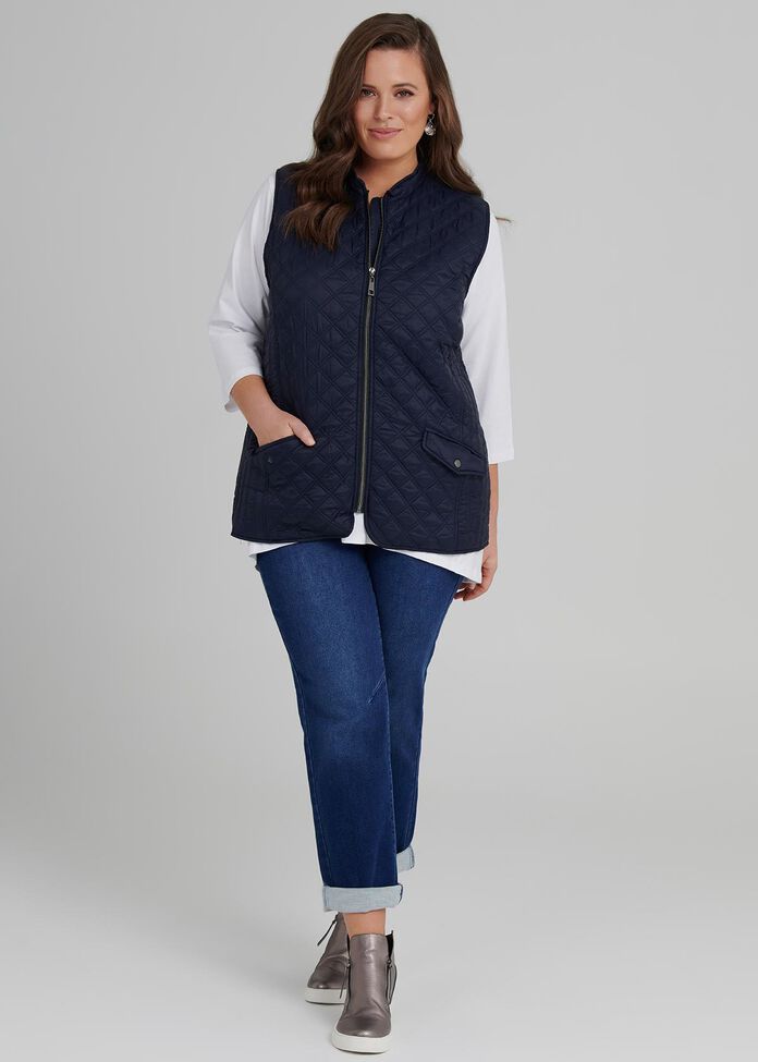 Eclectic Quilted Vest, , hi-res