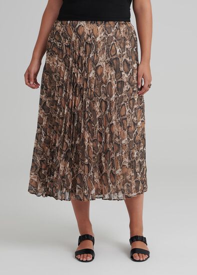 Plus Size Society Pleat Skirt