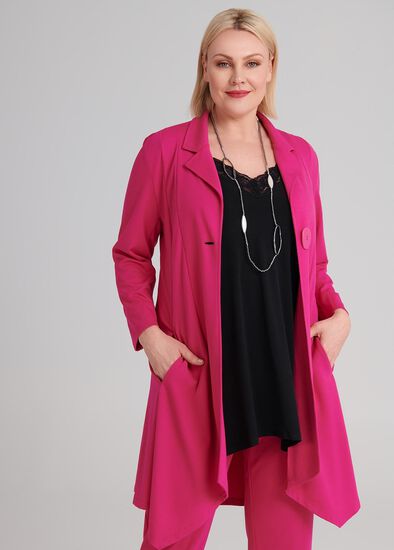 Plus Size Life In Pink Jacket