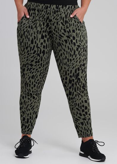 Plus Size Animal Brush Pant