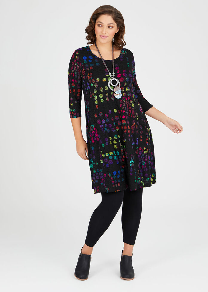 Spot On Jacquard Dress, , hi-res