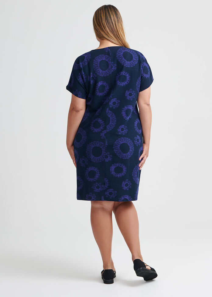 Cotton Swirl Print Dress, , hi-res