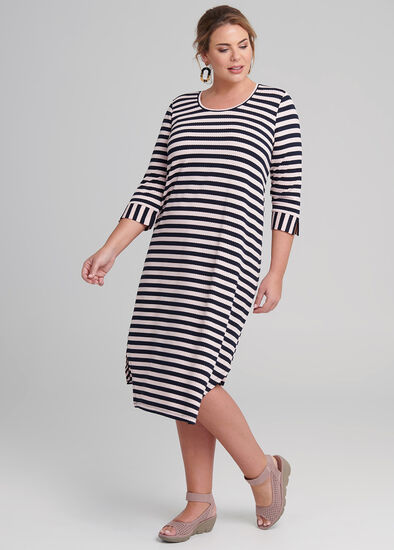 Plus Size Along The Stripes Dress