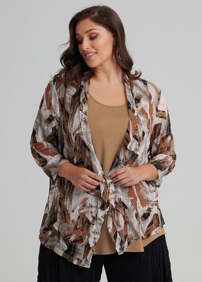 Plus Size Expresso Cardi