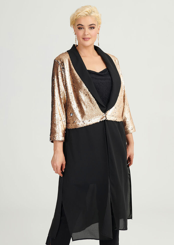 Sequins Glitter Jacket, , hi-res