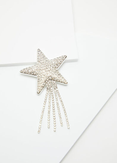 Crystal Shooting Star Brooch