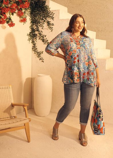 Plus Size Moroccan Vibes Casual Outfit