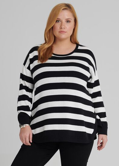 Plus Size Seaport Stripe Jumper