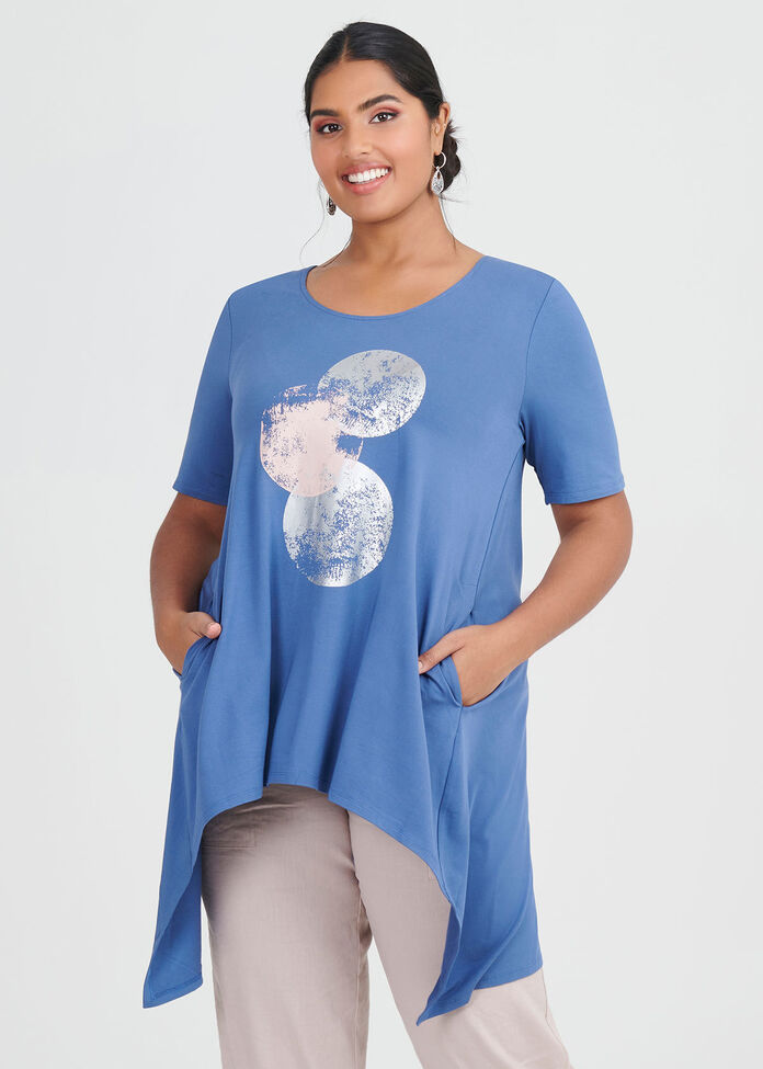 Bamboo Love Blue Tunic, , hi-res