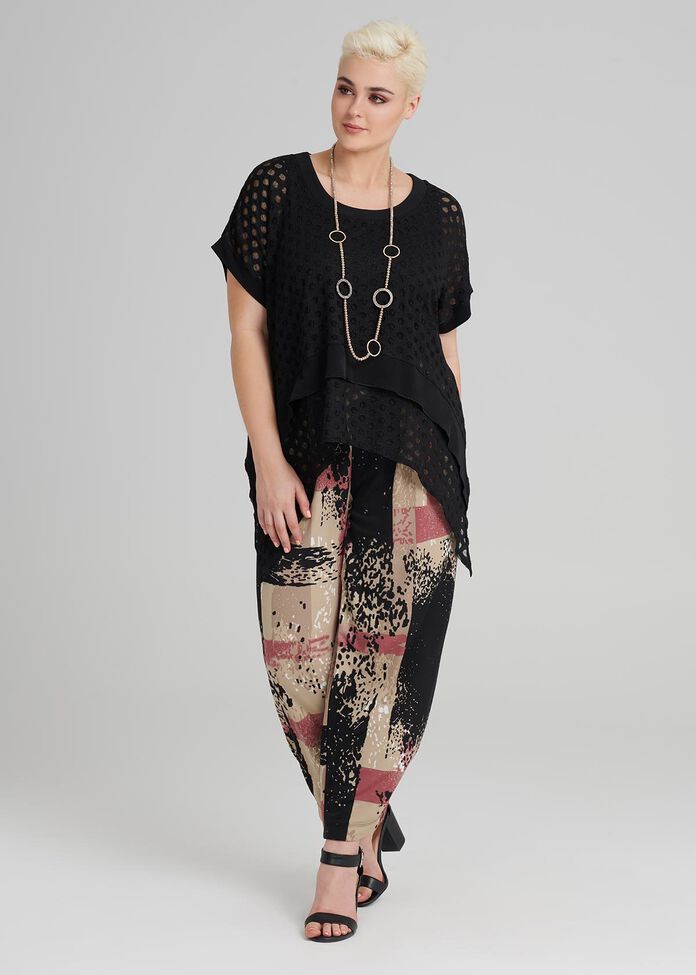 Coin Spot Layering Top, , hi-res