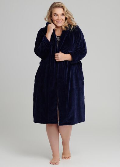 Plus Size Spot Dressing Gown