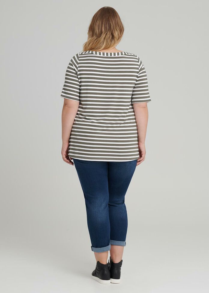 Whisper Stripe Top, , hi-res