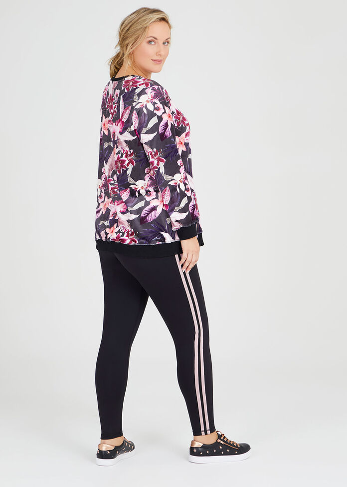 Velour Mystic Floral Sweat, , hi-res