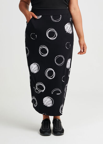 Plus Size Dancing Spot Skirt