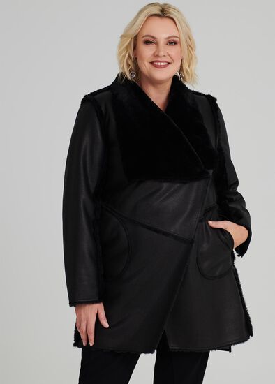 Plus Size Oslo Shearling Jacket