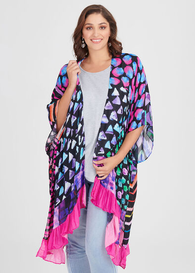 Bright Ruffle Cape