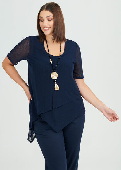 Plus Size Mesh Blissful Top