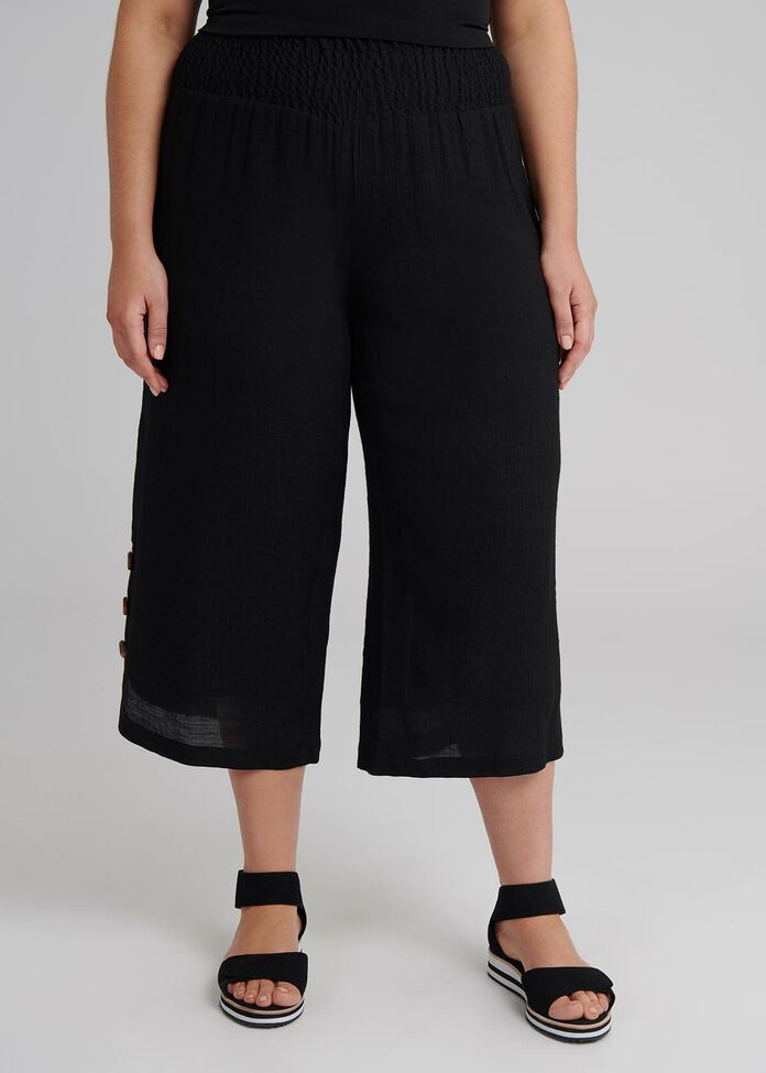 Sahara Button Crop Pant, , hi-res