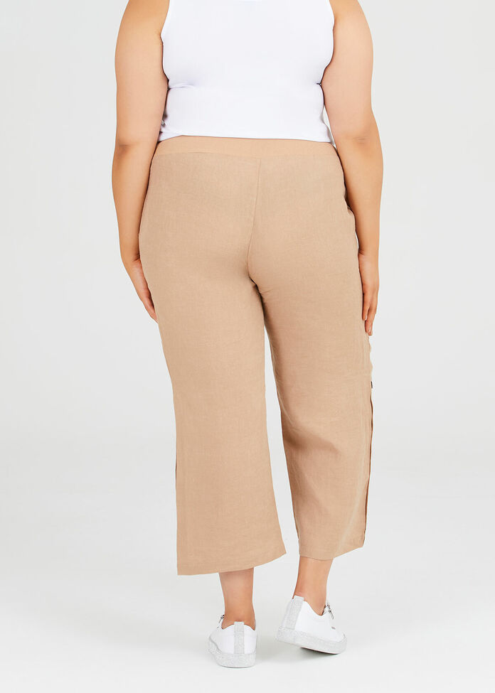 Drift Linen Crop Pant, , hi-res